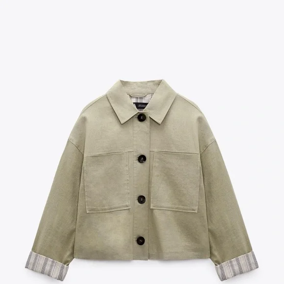 Zara Women's Olive Blazer - Picture 5 of 5